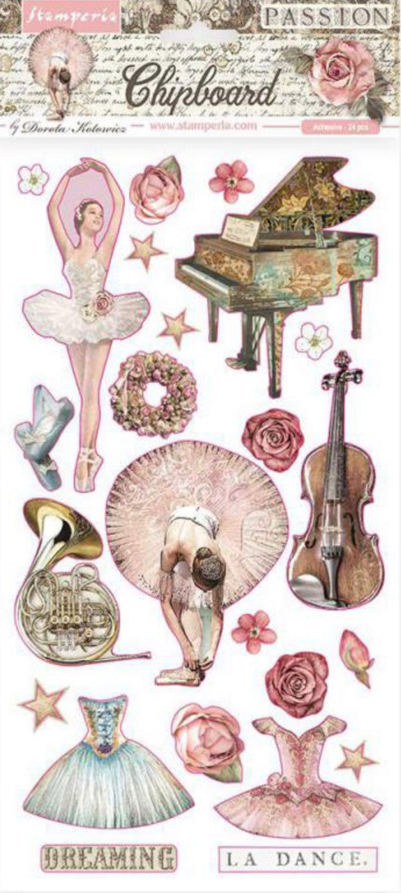 Stamperia Passion-spaanplaat